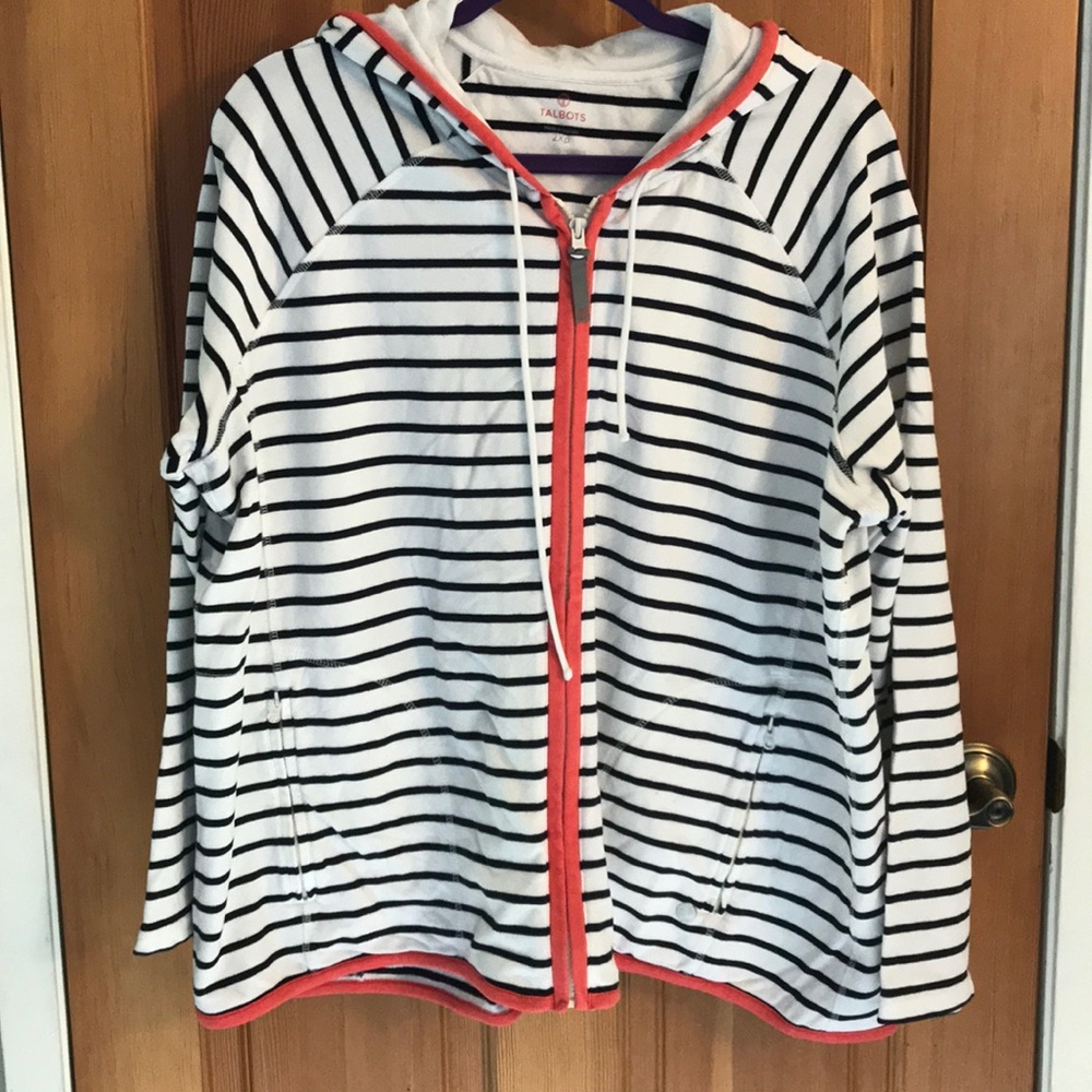 T by Talbots zip hoodie